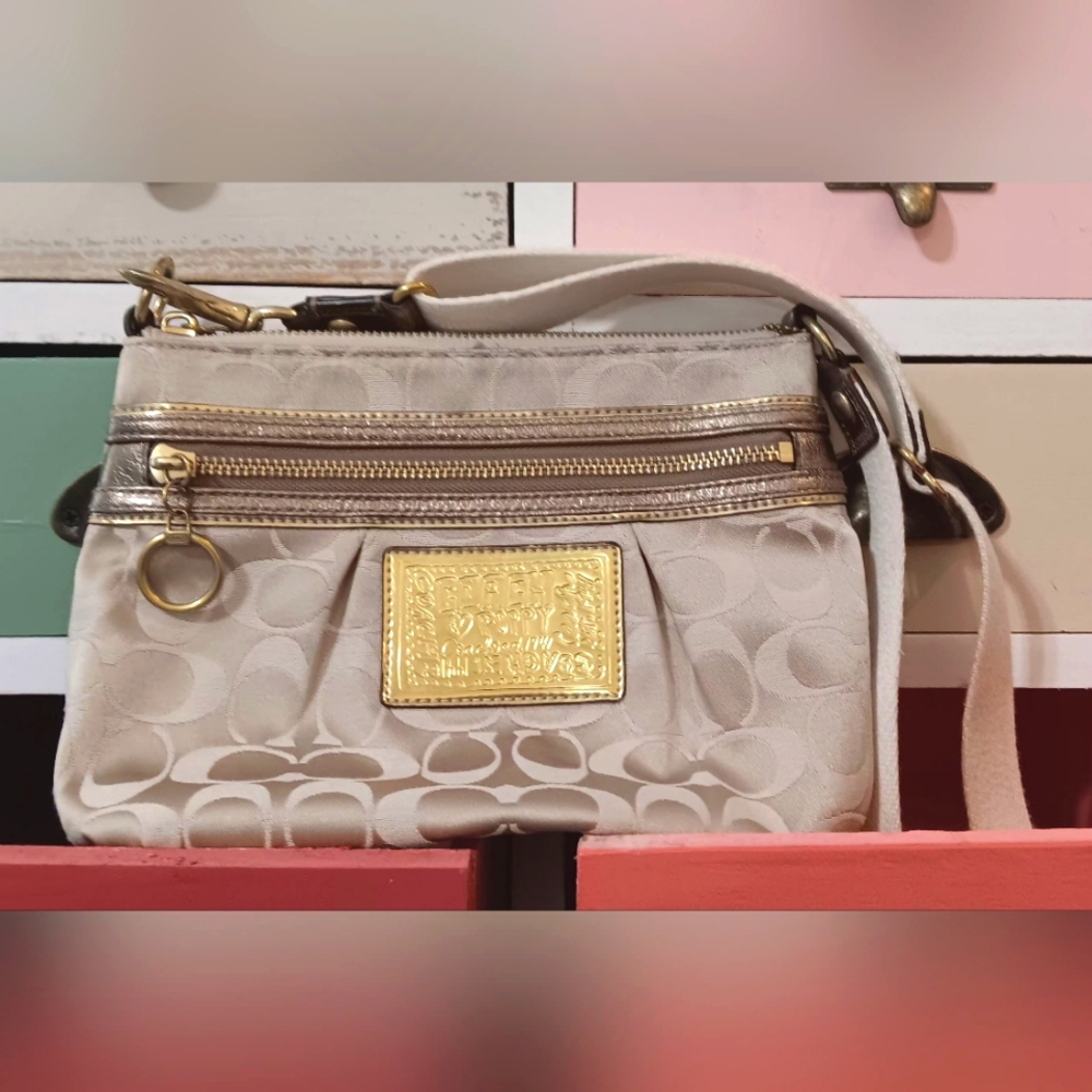 💜 Coach Poppy Crossbody Bag Purse EUC